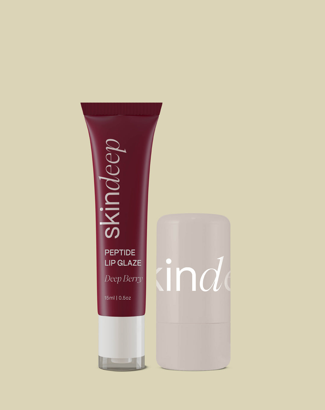 Flush Lip Glaze Duo for glossy, nourished lips and blush for Youthful look