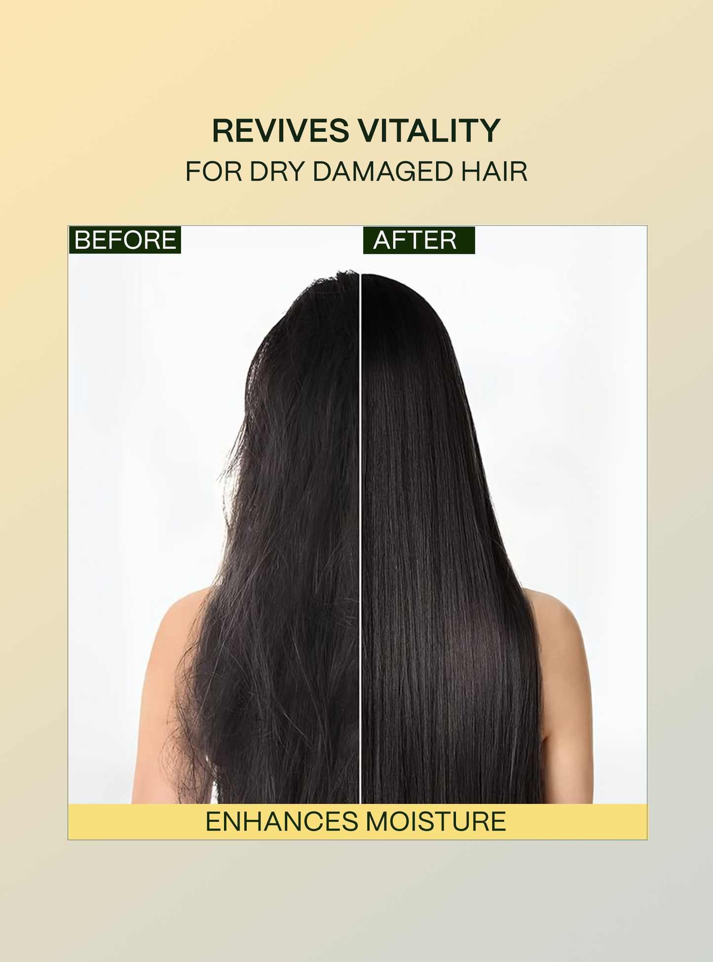 Before and After pictures after using Deep Moisture Conditioner