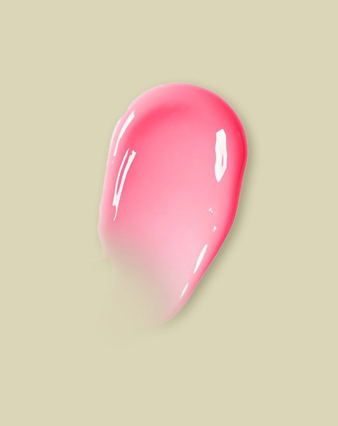 Peptide lip glaze Swatch for smooth, plump lips in shade Pink Rose