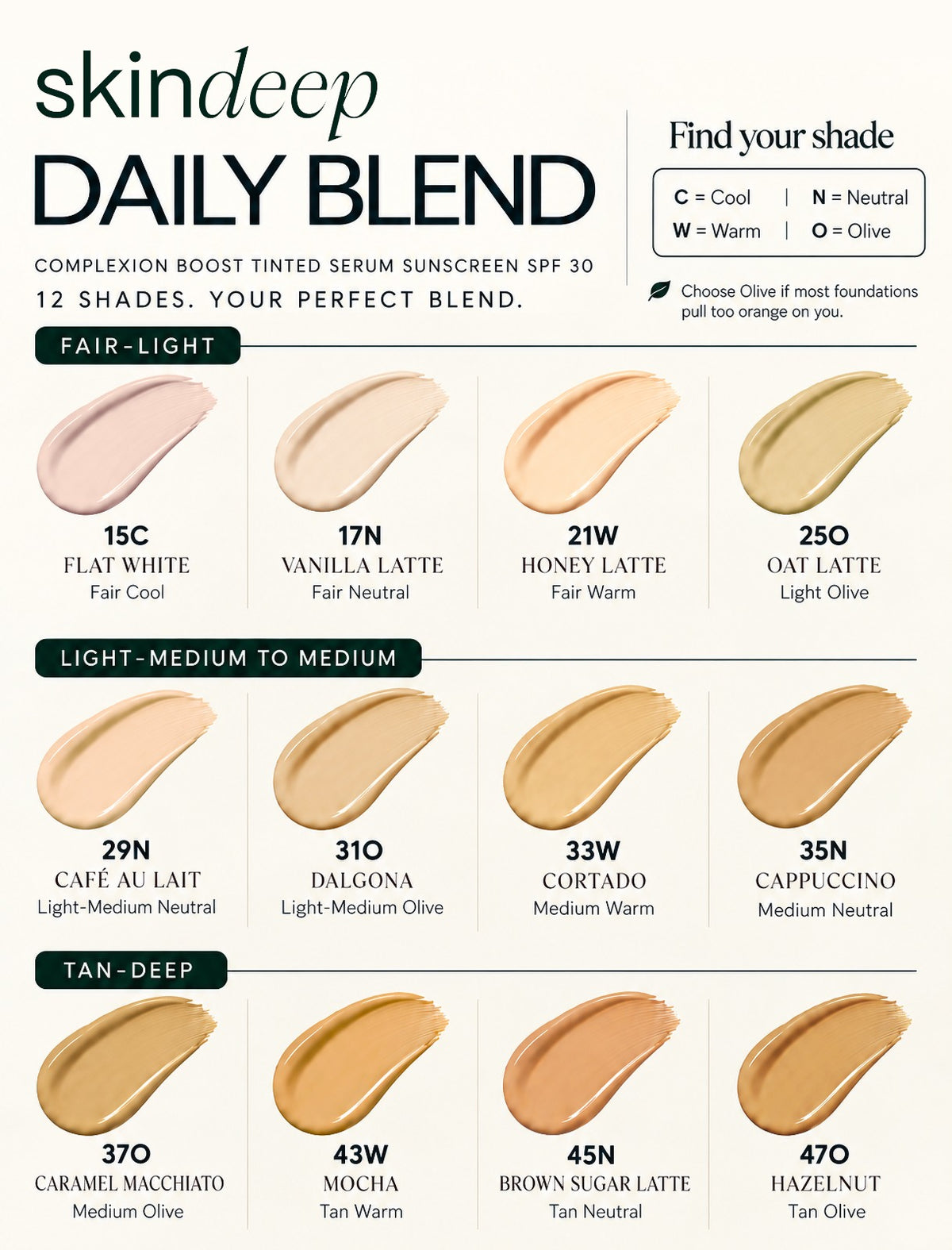 DAILY BLEND - Complexion Boost Tinted Serum Sunscreen SPF 30