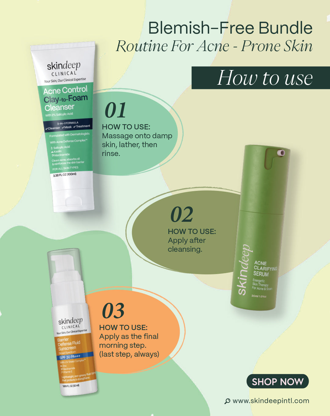 Blemish-Free Bundle — Routine For Acne-Prone Skin