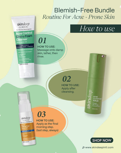 Blemish-Free Bundle — Routine For Acne-Prone Skin