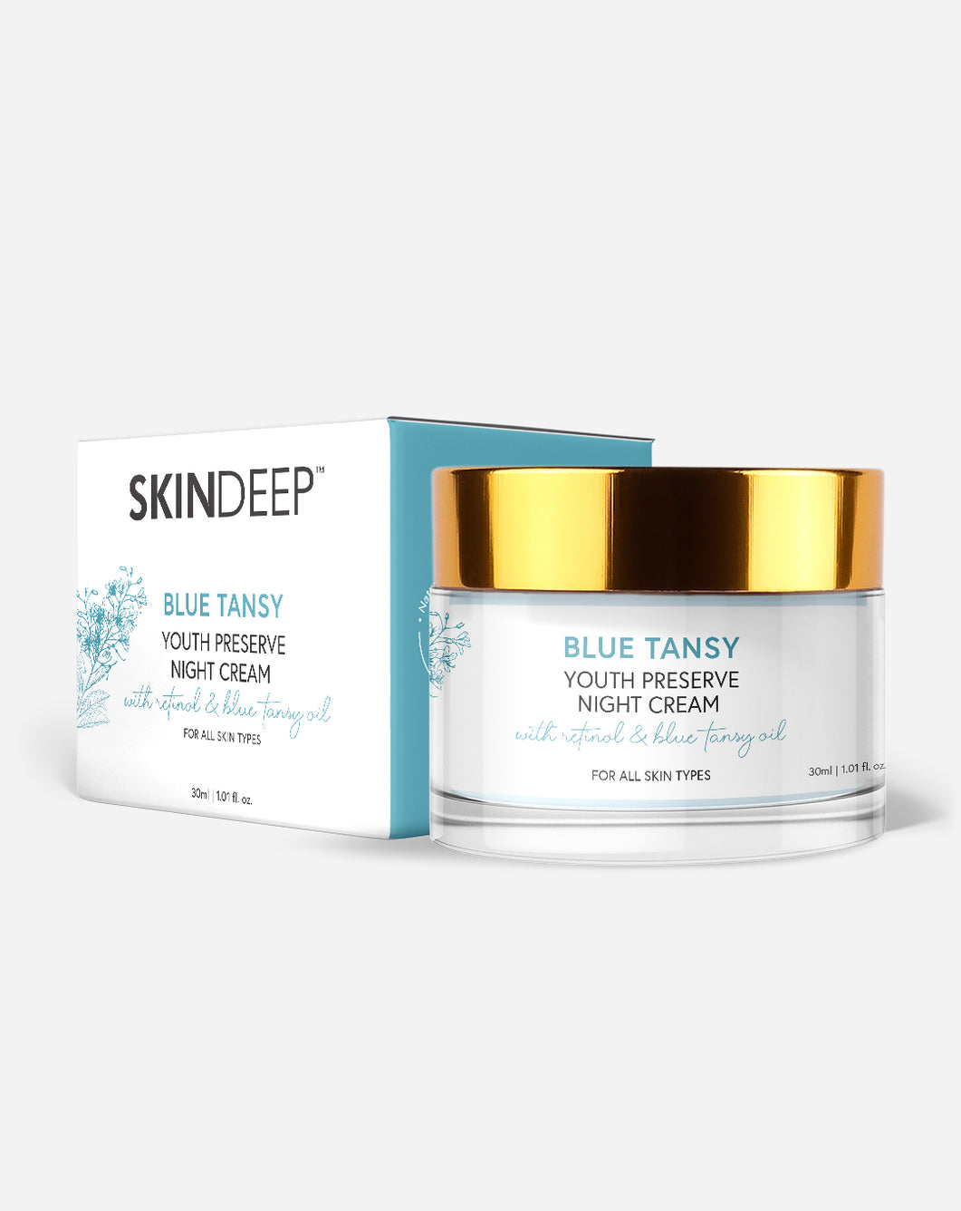 BLUE TANSY - Youth Preserve Night Cream with Retinol & Blue Tansy Oil