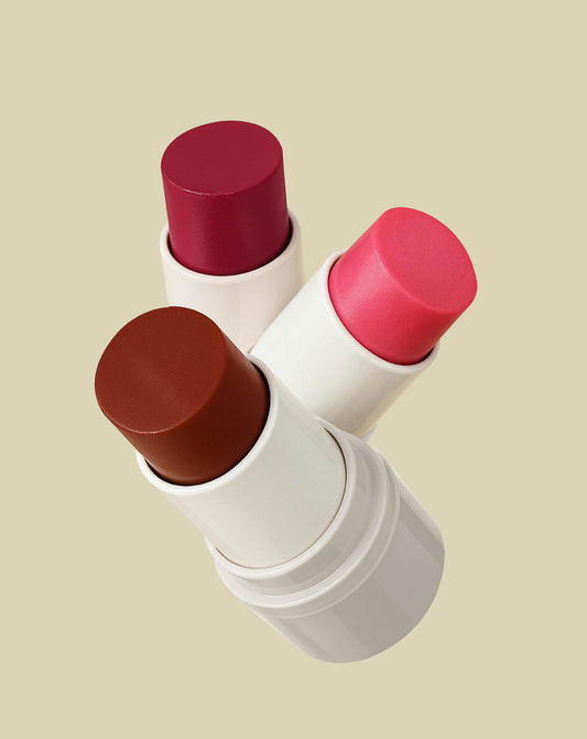 Velvet Flush Trio set for versatile lip and cheek tint,