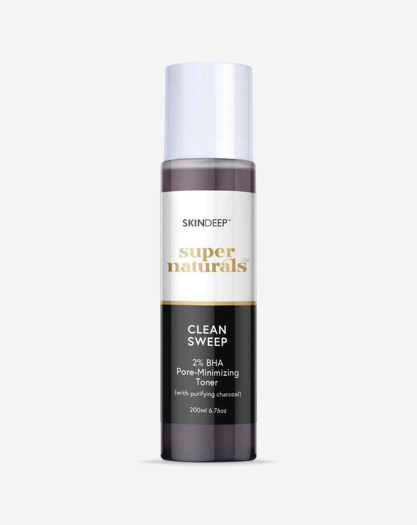 CLEAN SWEEP - 2% BHA Pore-Minimizing Toner (w/ purifying Charcoal)