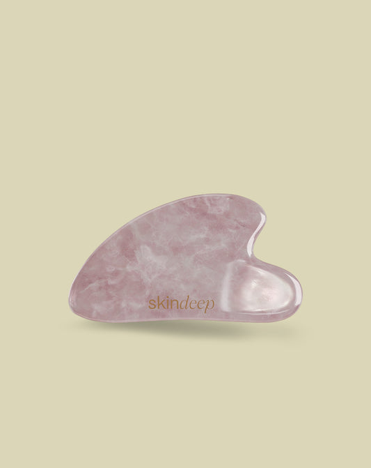 GUA SHA - Rose Quartz Crystal Heart