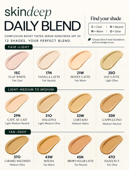 DAILY BLEND - Complexion Boost Tinted Serum Sunscreen SPF 30