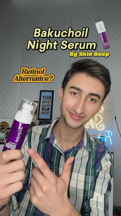BAKUCHIOL RESURFACING NIGHT SERUM - with 10% Lactic Acid